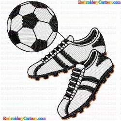 Football 8 Embroidery Design