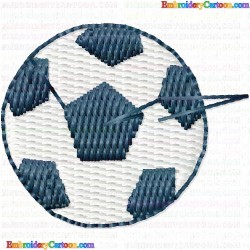 Football 91 Embroidery Design