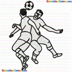 Football 95 Embroidery Design