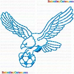 Football 96 Embroidery Design