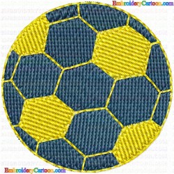 Football 9 Embroidery Design