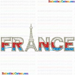 France 2 Embroidery Design