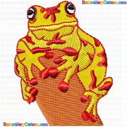 Frogs 11 Embroidery Design