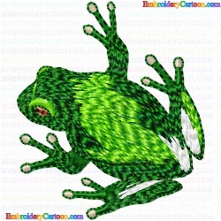 Frogs 13 Embroidery Design