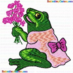 Frogs 18 Embroidery Design