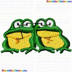 Frogs 1 Embroidery Design