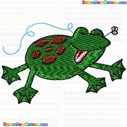 Frogs 30 Embroidery Design