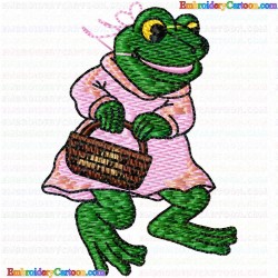 Frogs 32 Embroidery Design