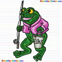 Frogs 34 Embroidery Design