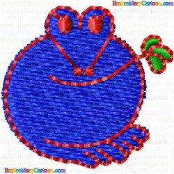 Frogs 3 Embroidery Design