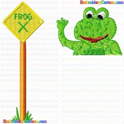 Frogs 42 Embroidery Design