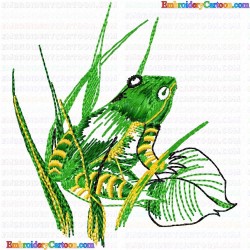 Frogs 5 Embroidery Design