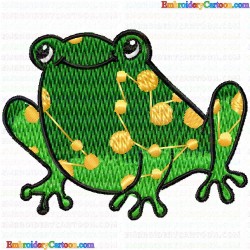 Frogs 60 Embroidery Design