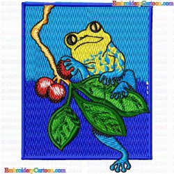 Frogs 64 Embroidery Design