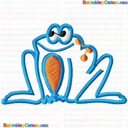 Frogs 65 Embroidery Design