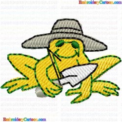 Frogs 68 Embroidery Design