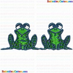 Frogs 6 Embroidery Design