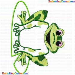 Frogs 71 Embroidery Design