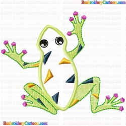 Frogs 73 Embroidery Design