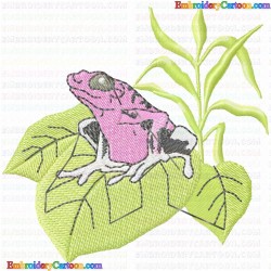 Frogs 75 Embroidery Design