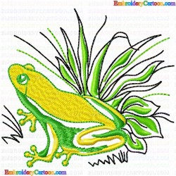 Frogs 7 Embroidery Design