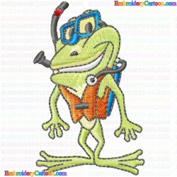 Frogs 80 Embroidery Design