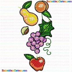 Fruits 16 Embroidery Design