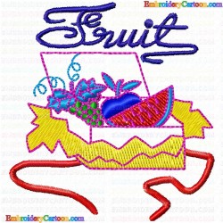 Fruits 2 Embroidery Design