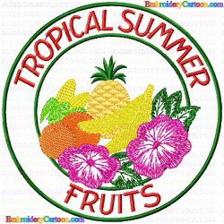 Fruits 5 Embroidery Design