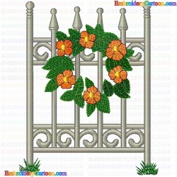 Garden Barriers 13 Embroidery Design