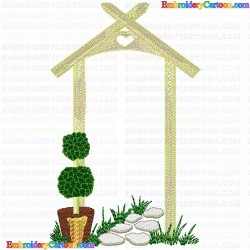 Garden Barriers 16 Embroidery Design