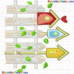 Garden Barriers 18 Embroidery Design