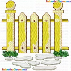 Garden Barriers 20 Embroidery Design