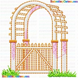 Garden Barriers 35 Embroidery Design