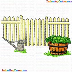 Garden Barriers 42 Embroidery Design