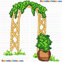 Garden Barriers 46 Embroidery Design