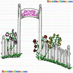 Garden Barriers 51 Embroidery Design