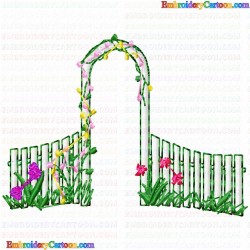 Garden Barriers 52 Embroidery Design