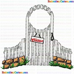 Garden Barriers 55 Embroidery Design