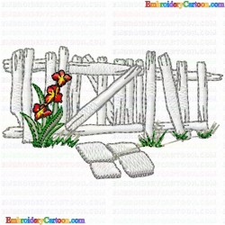 Garden Barriers 58 Embroidery Design