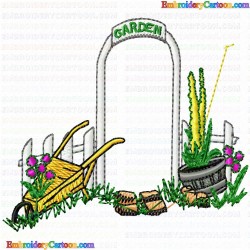 Garden Barriers 60 Embroidery Design