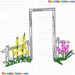 Garden Barriers 67 Embroidery Design