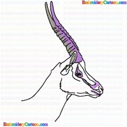 Gazelle 142 Embroidery Design