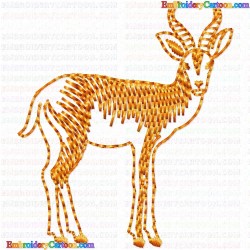 Gazelle 17 Embroidery Design