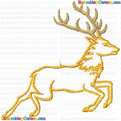 Gazelle 4 Embroidery Design