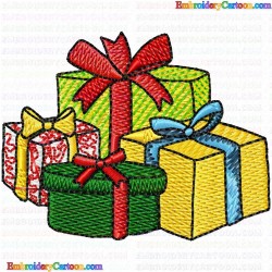 Gifts 3 Embroidery Design