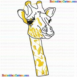 Giraffe 23 Embroidery Design