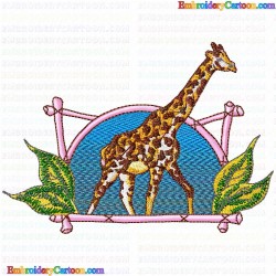 Giraffe 24 Embroidery Design