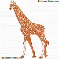 Giraffe 6 Embroidery Design