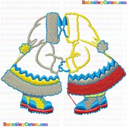 Girls 25 Embroidery Design